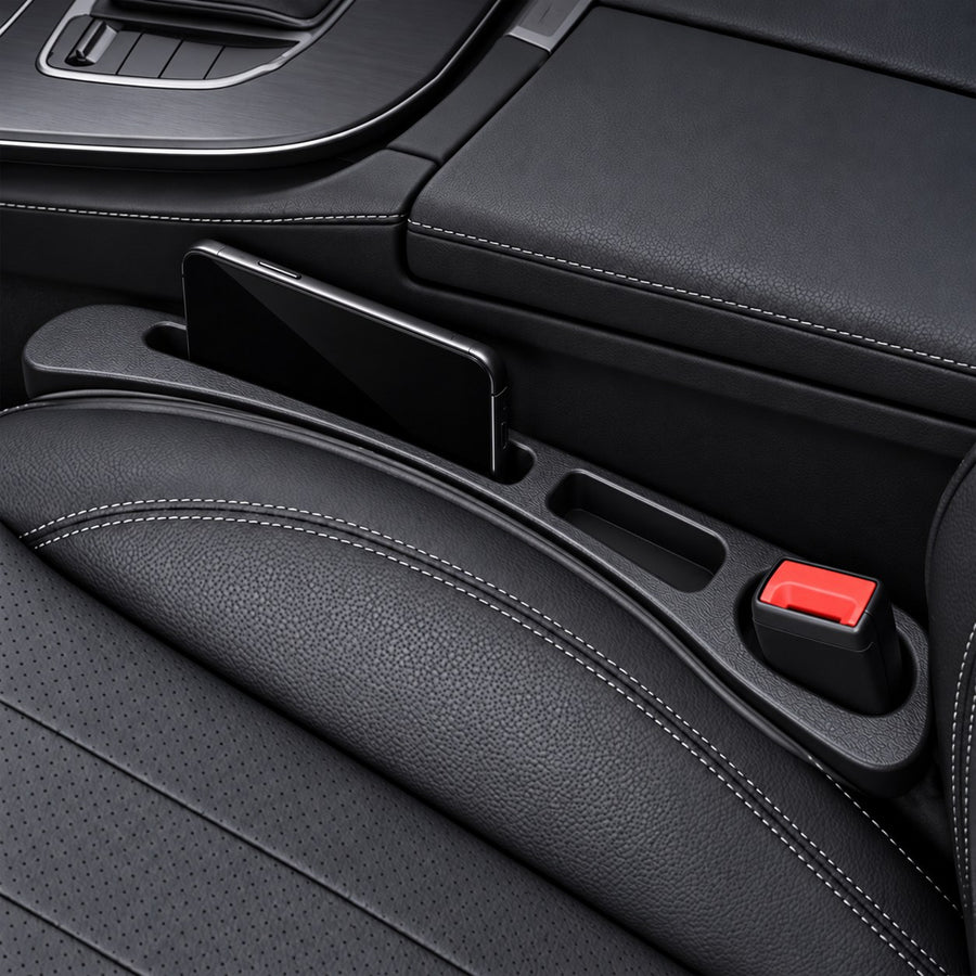 A place for your phone and keys.