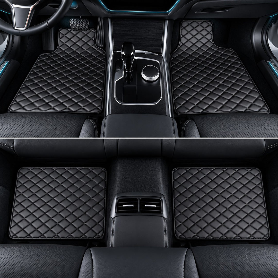 Diamond Leather Floor Mats (4 pcs)