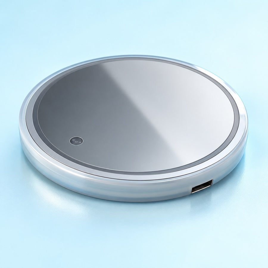 You charge it with USB.