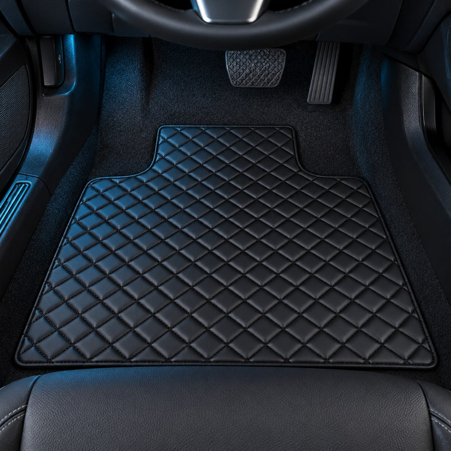 Shaped to stay clear of the pedals.