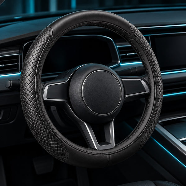 Diamond Stitch Steering Wheel Cover
