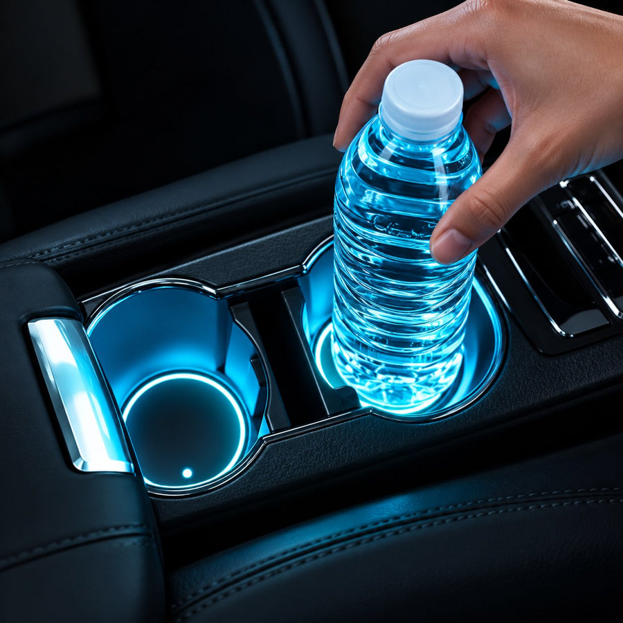 Put your drink down and the cup holder lights up.
