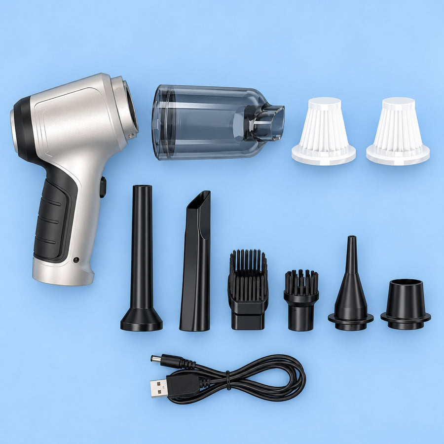 Vacuum and blower in one.