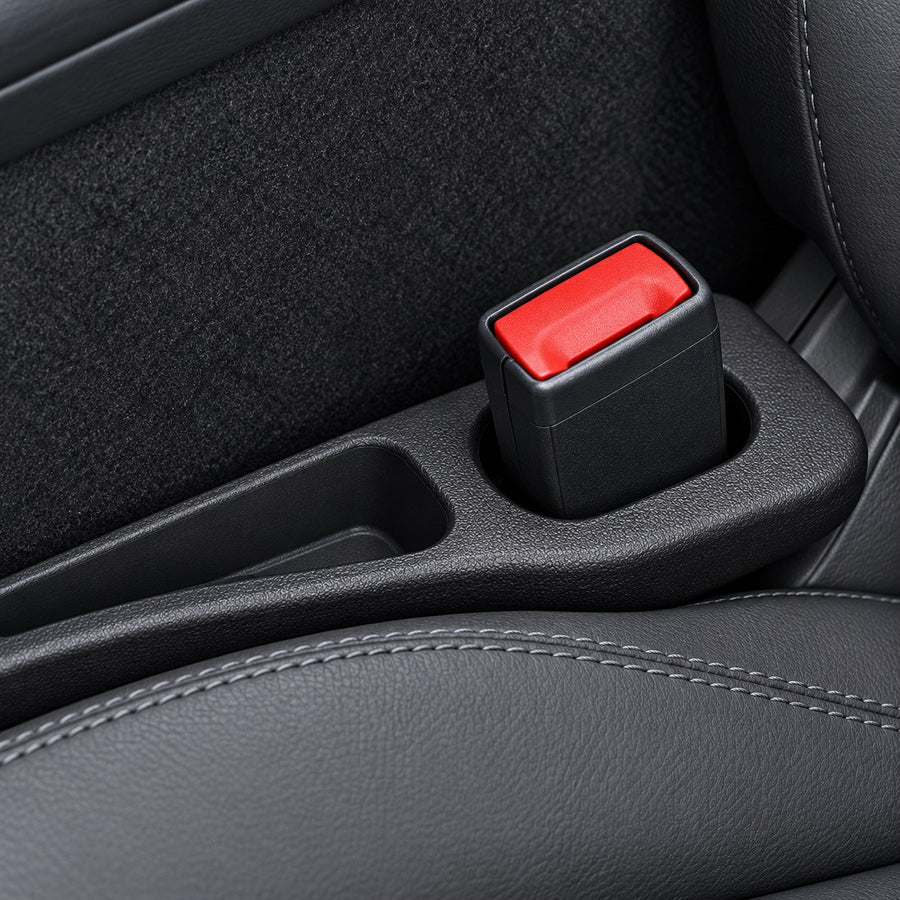 The buckle stays reachable.